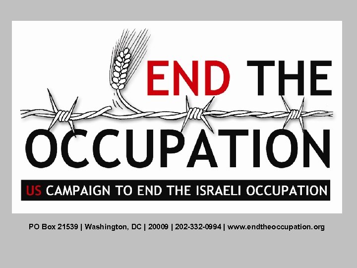 PO Box 21539 | Washington, DC | 20009 | 202 -332 -0994 | www.