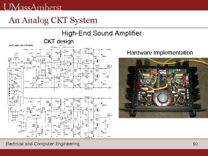 An Analog CKT System High-End Sound Amplifier CKT design Hardware Implementation Electrical and Computer