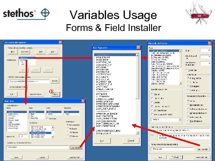 Variables Usage Forms & Field Installer Œ 