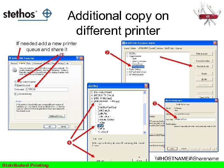 Additional copy on different printer If needed add a new printer queue and share