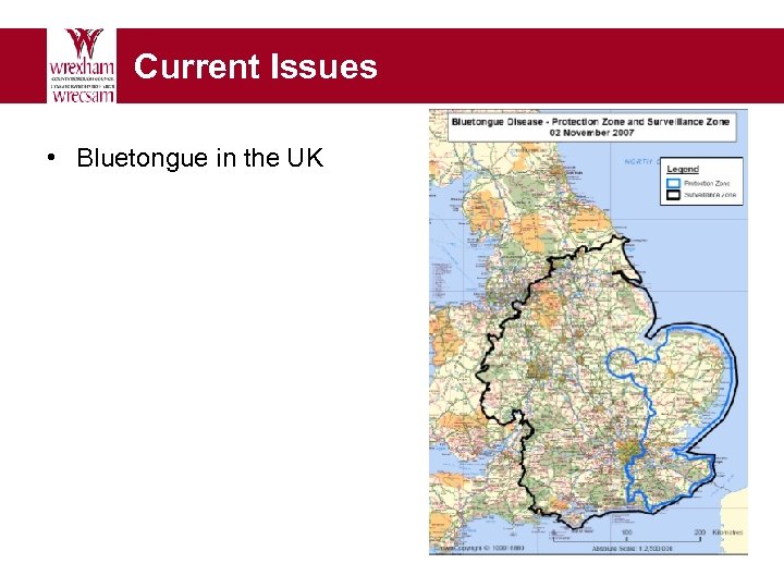 Current Issues • Bluetongue in the UK 