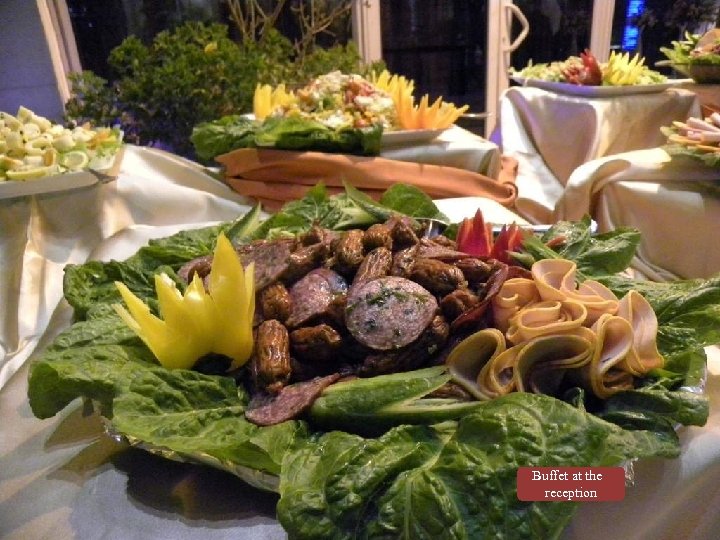 Buffet at the reception 