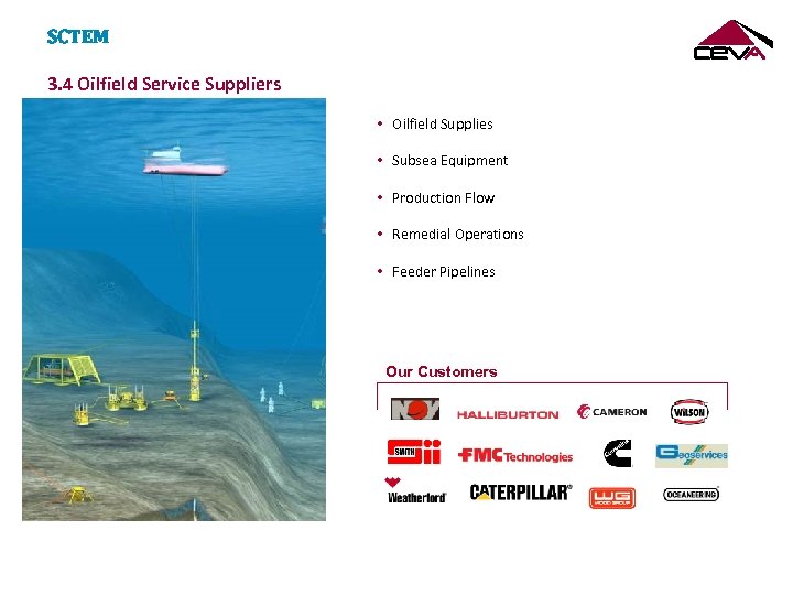 SCTEM 3. 4 Oilfield Service Suppliers • Oilfield Supplies • Subsea Equipment • Production