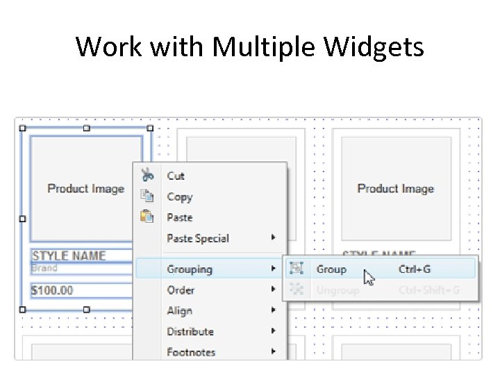 Work with Multiple Widgets 
