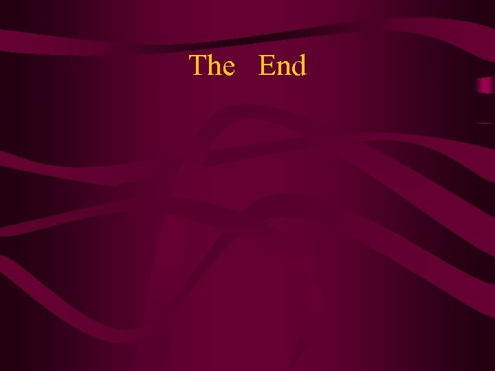 The End 