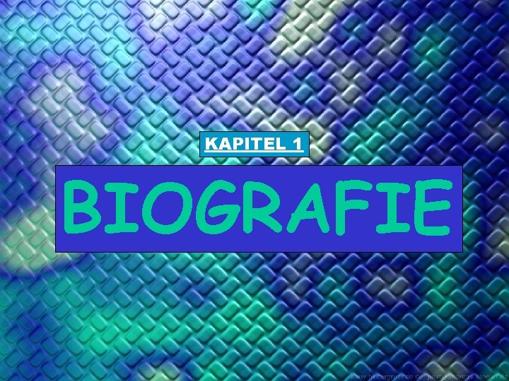 KAPITEL 1 BIOGRAFIE 