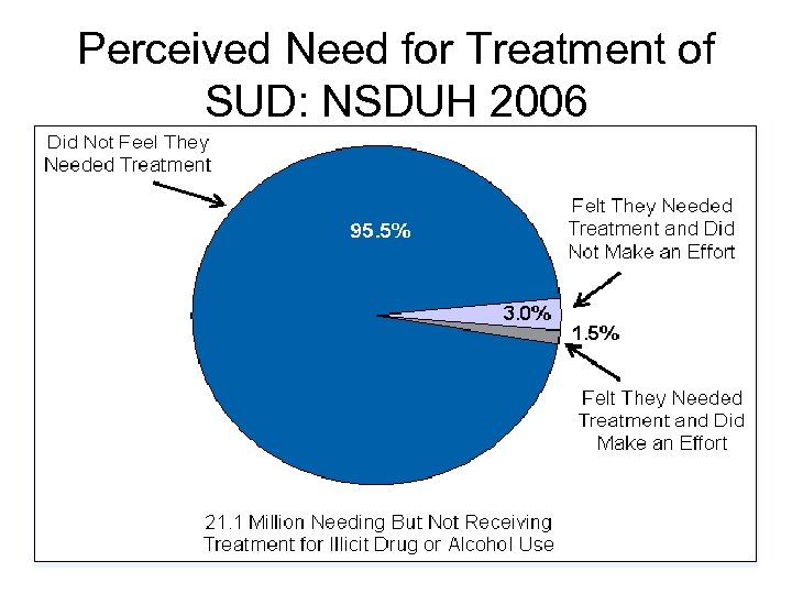 Perceived Need for Treatment of SUD: NSDUH 2006 
