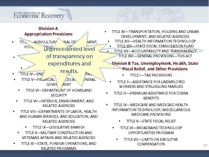 Division A Appropriation Provisions TITLE I—AGRICULTURE, RURAL DEVELOPMENT, FOOD AND DRUG ADMINISTRATION, AND Unprecedented