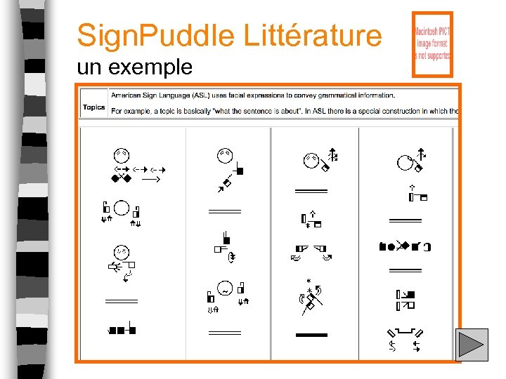 Sign. Puddle Littérature un exemple 