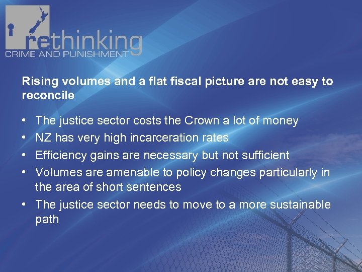 Rising volumes and a flat fiscal picture are not easy to reconcile • •