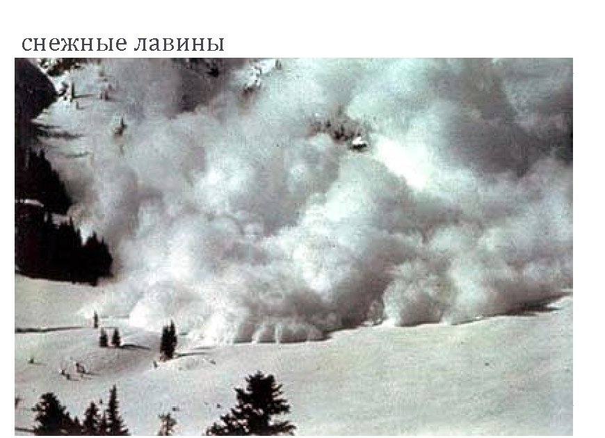 снежные лавины 