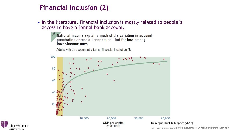 Financial Inclusion (2) · In the literature, financial inclusion is mostly related to people’s