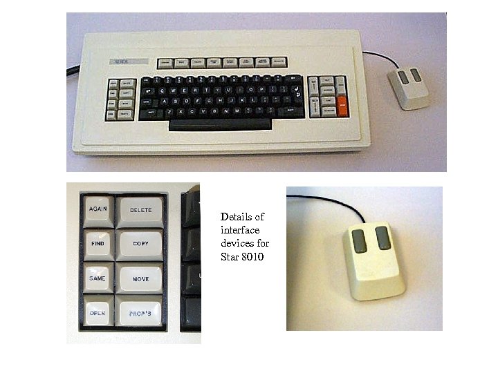 Details of interface devices for Star 8010 