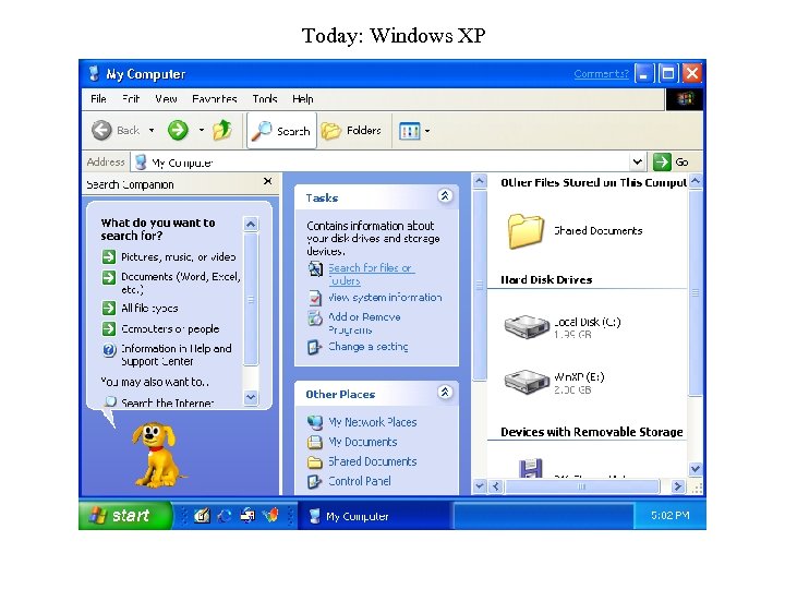 Today: Windows XP 