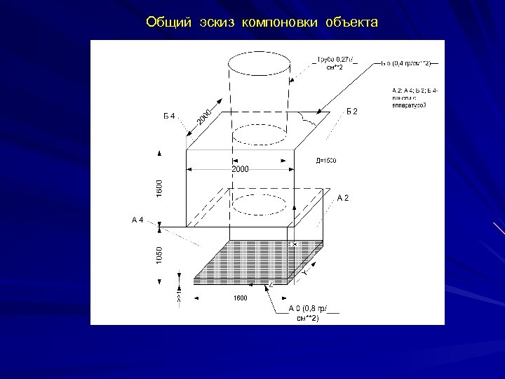 Общий эскиз компоновки объекта 