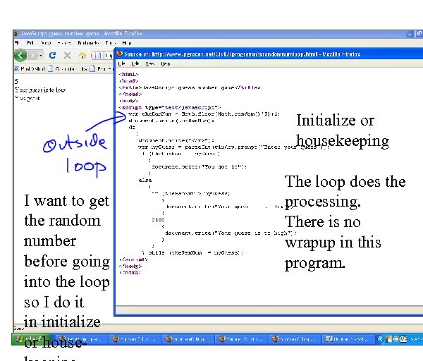 Initialize or housekeeping I want to get the random number before going into the
