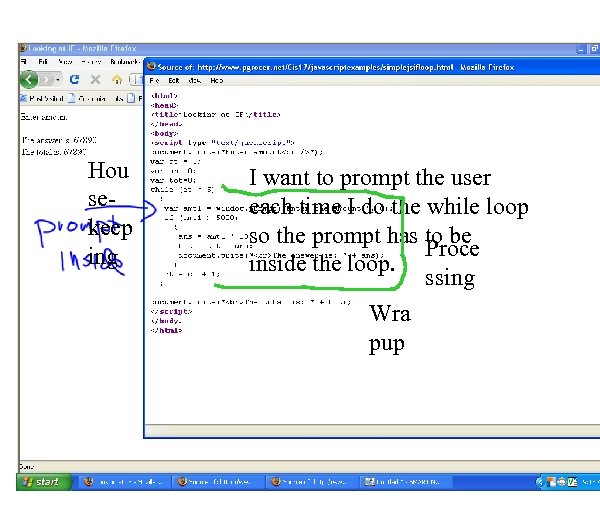 Hou sekeep ing I want to prompt the user each time I do the