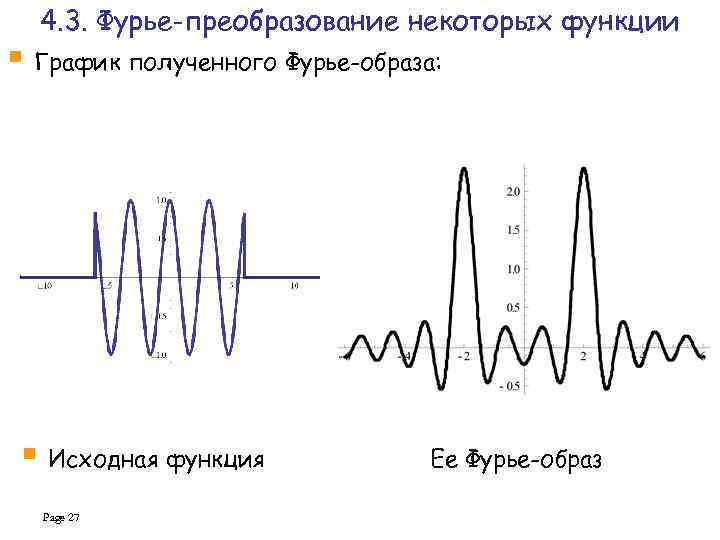 Преобразование фурье картинки