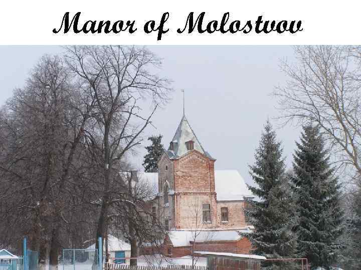 Manor of Molostvov 