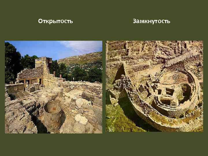 Открытость Замкнутость 