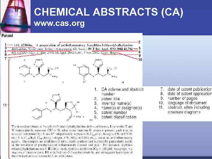 CHEMICAL ABSTRACTS (CA) www. cas. org 