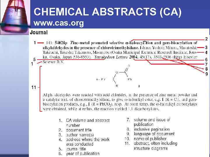 Chemical abstracts. CAS. Chemical abstracts service. Reaction Yield.