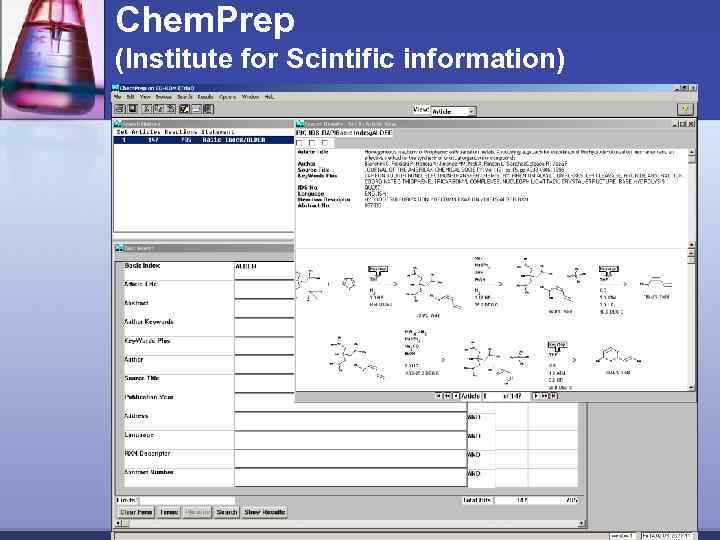 Chem. Prep (Institute for Scintific information) 