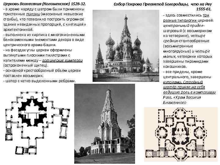 Церковь вознесения в коломенском презентация