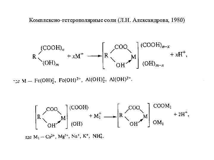 Комплексно гетерополярные соли (Л. Н. Александрова, 1980) 