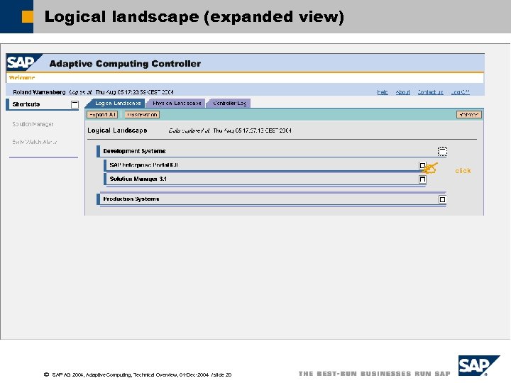 Logical landscape (expanded view) ã SAP AG 2004, Adaptive Computing, Technical Overview, 01 -Dec-2004
