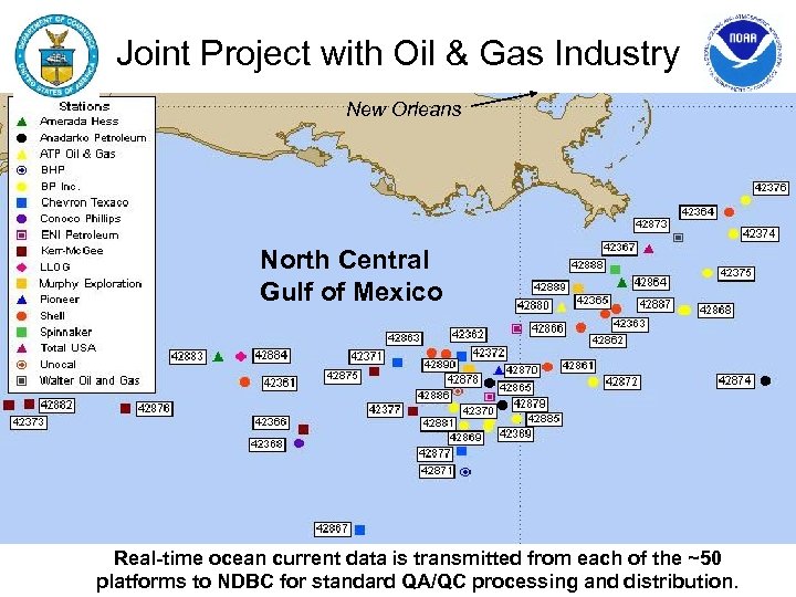 Joint Project with Oil & Gas Industry New Orleans North Central Gulf of Mexico