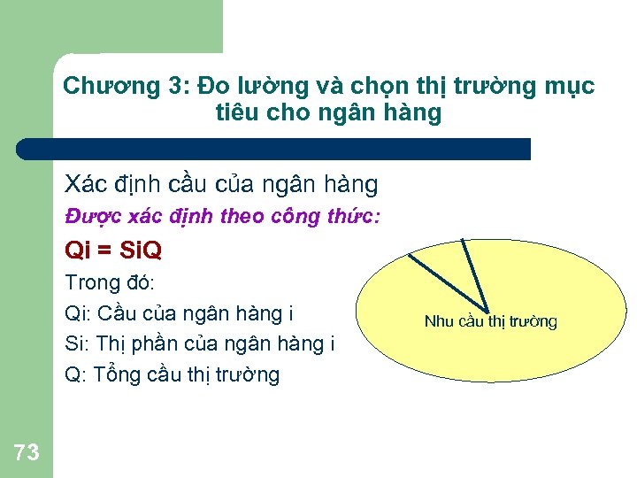 Chương 3: Đo lường và chọn thị trường mục tiêu cho ngân hàng Xác