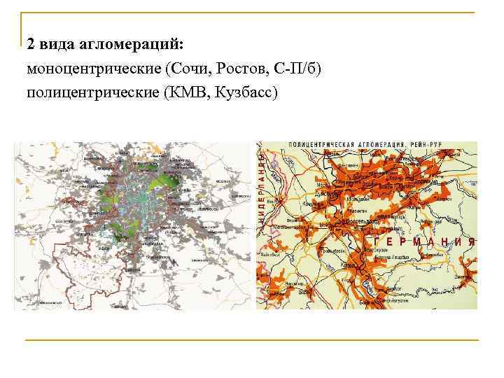 Моноцентрический рисунок размещения хозяйства