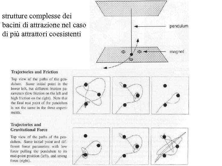 strutture complesse dei bacini di attrazione nel caso di più attrattori coesistenti 