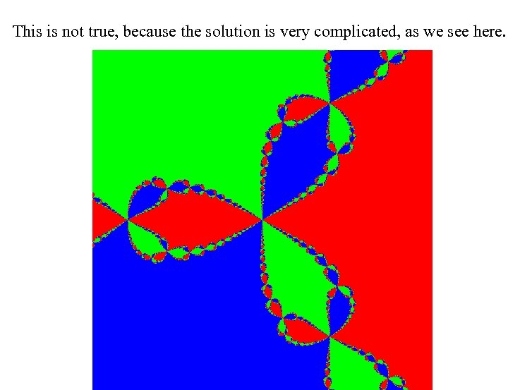 This is not true, because the solution is very complicated, as we see here.