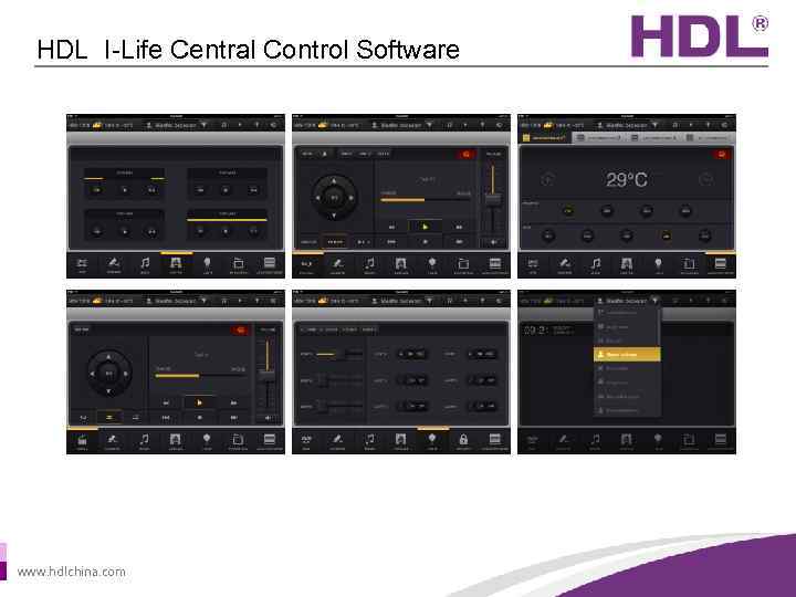 HDL I-Life Central Control Software www. hdlchina. com 