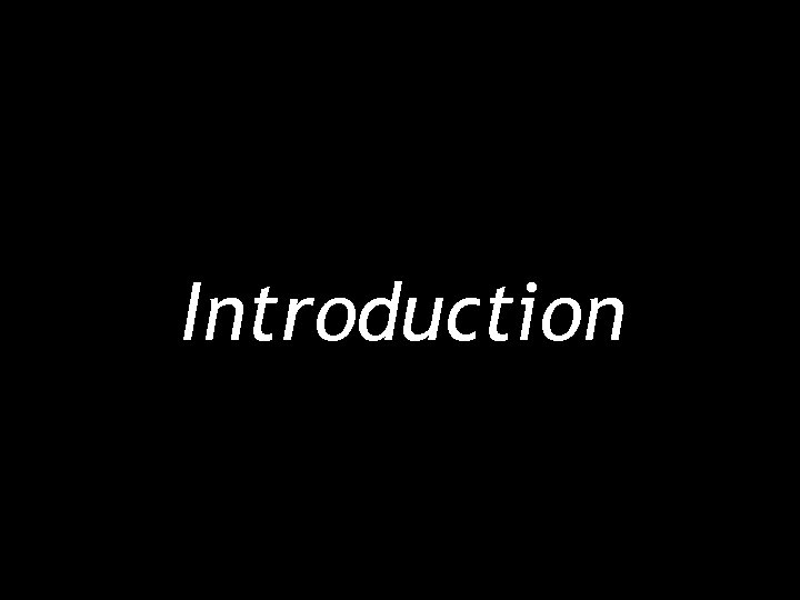Introduction 