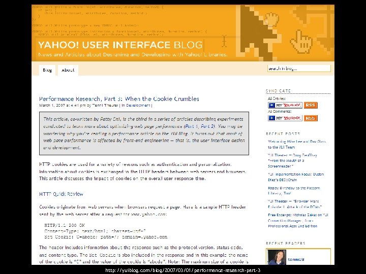 http: //yuiblog. com/blog/2007/03/01/performance-research-part-3 