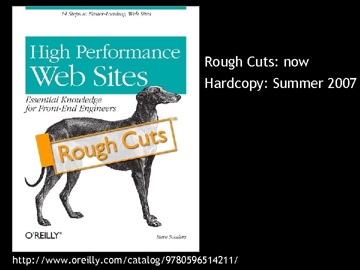 Rough Cuts: now Hardcopy: Summer 2007 http: //www. oreilly. com/catalog/9780596514211/ 