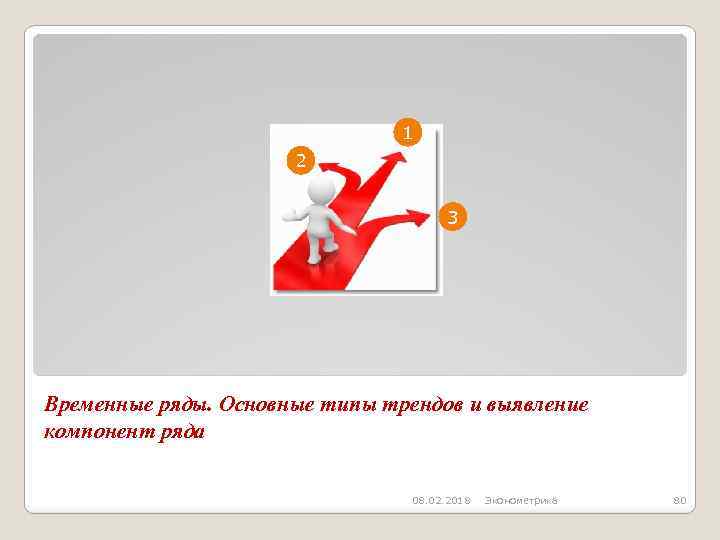 1 2 3 Временные ряды. Основные типы трендов и выявление компонент ряда 08. 02.
