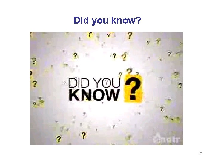 Did you know? 17 