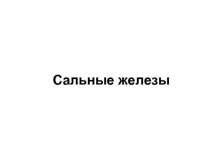 Сальные железы 