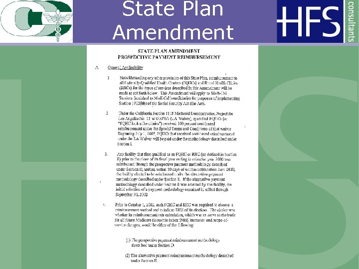 State Plan Amendment 