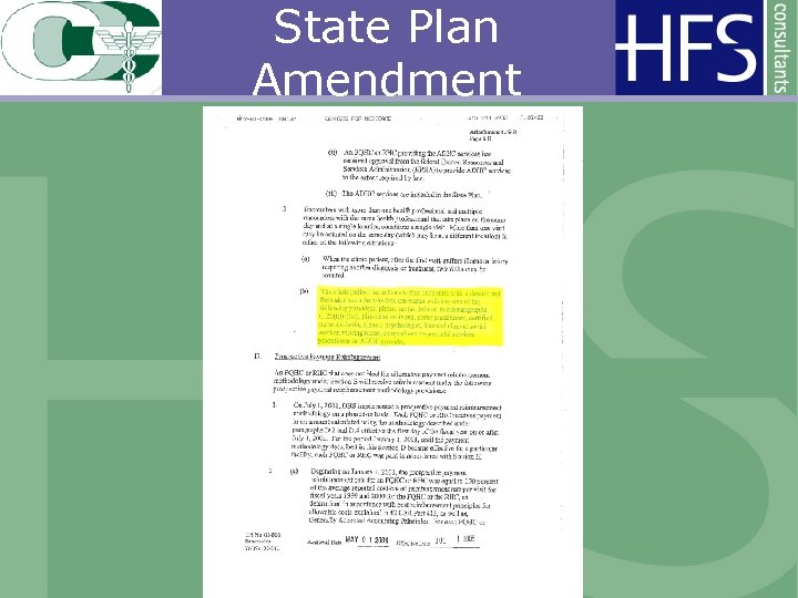 State Plan Amendment 