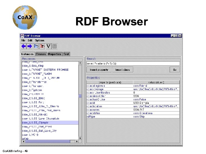 Co. AX/Briefing - 49 RDF Browser 