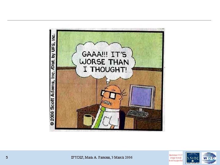 5 IPYDIS; Mark A. Parsons, 3 March 2006 