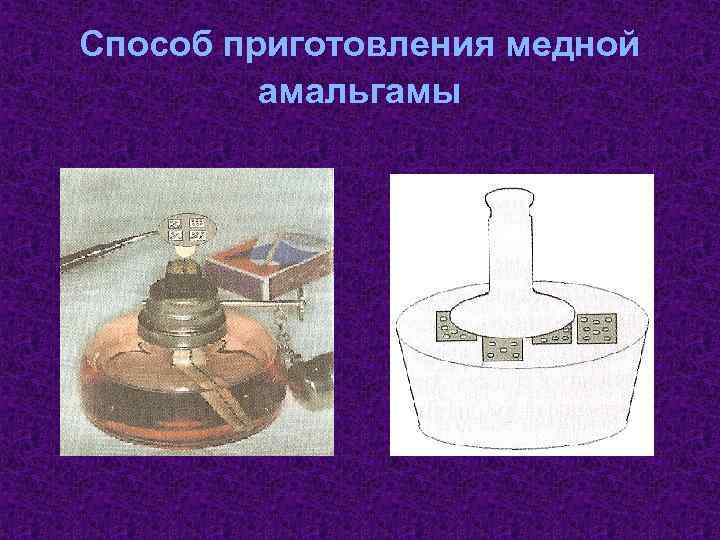 Способ приготовления медной амальгамы 