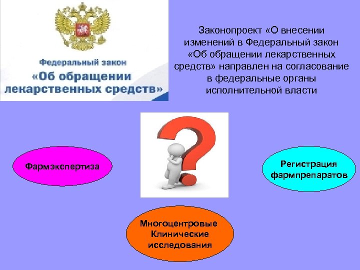 Законопроект «О внесении изменений в Федеральный закон «Об обращении лекарственных средств» направлен на согласование