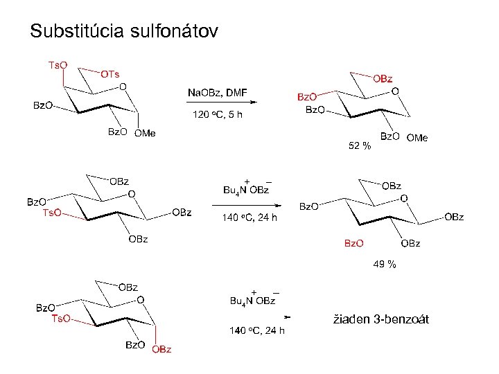 Substitúcia sulfonátov žiaden 3 -benzoát 