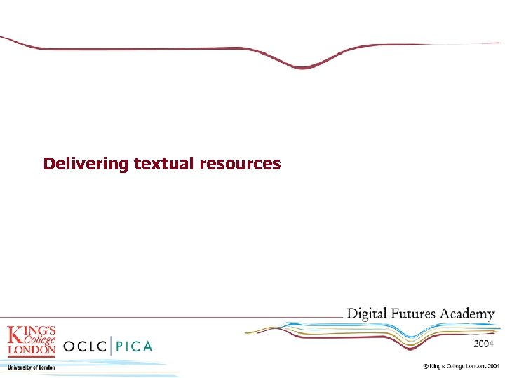 Delivering textual resources 